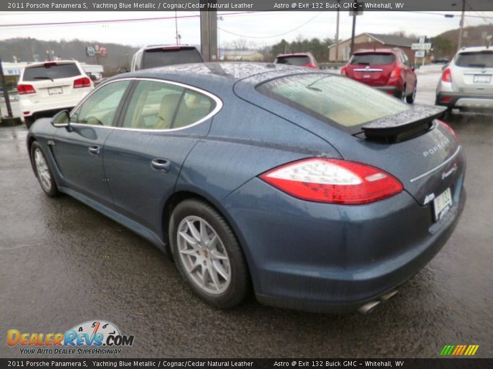 2011 Porsche Panamera S Yachting Blue Metallic / Cognac/Cedar Natural Leather Photo #5