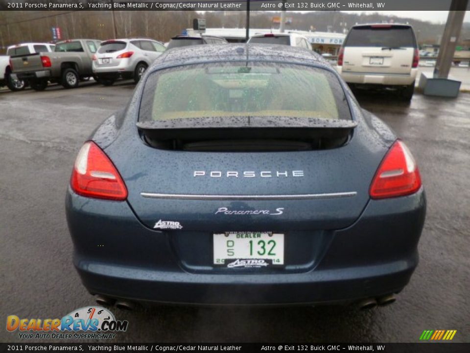 2011 Porsche Panamera S Yachting Blue Metallic / Cognac/Cedar Natural Leather Photo #6