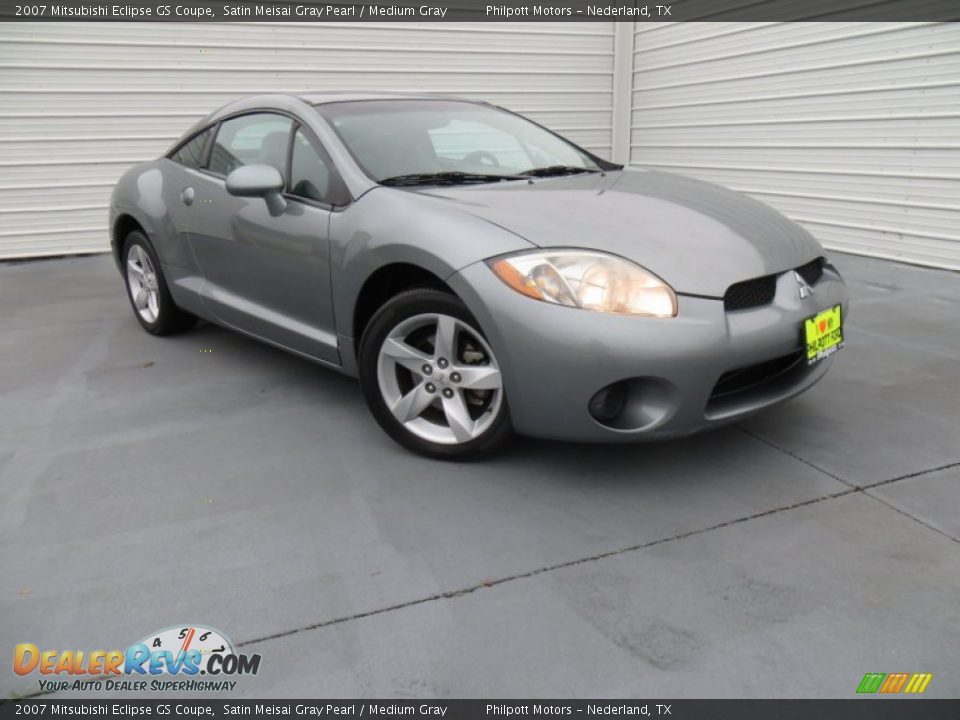 2007 Mitsubishi Eclipse GS Coupe Satin Meisai Gray Pearl / Medium Gray Photo #2