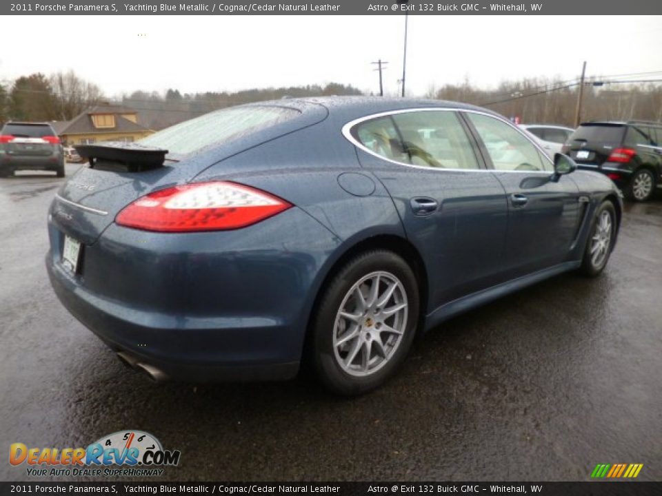 2011 Porsche Panamera S Yachting Blue Metallic / Cognac/Cedar Natural Leather Photo #7