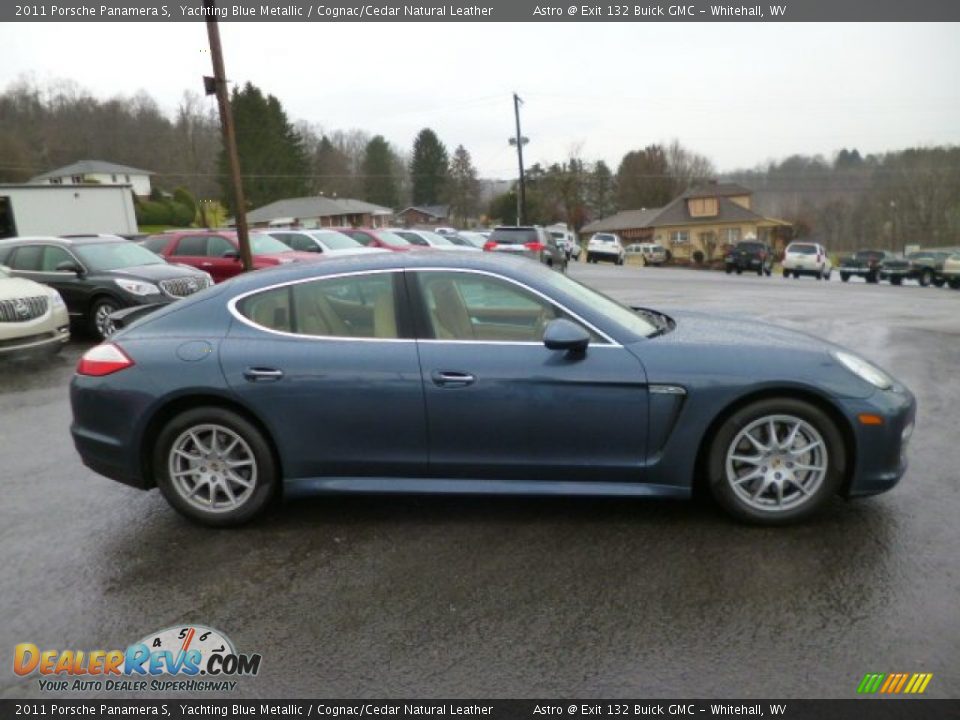 2011 Porsche Panamera S Yachting Blue Metallic / Cognac/Cedar Natural Leather Photo #8