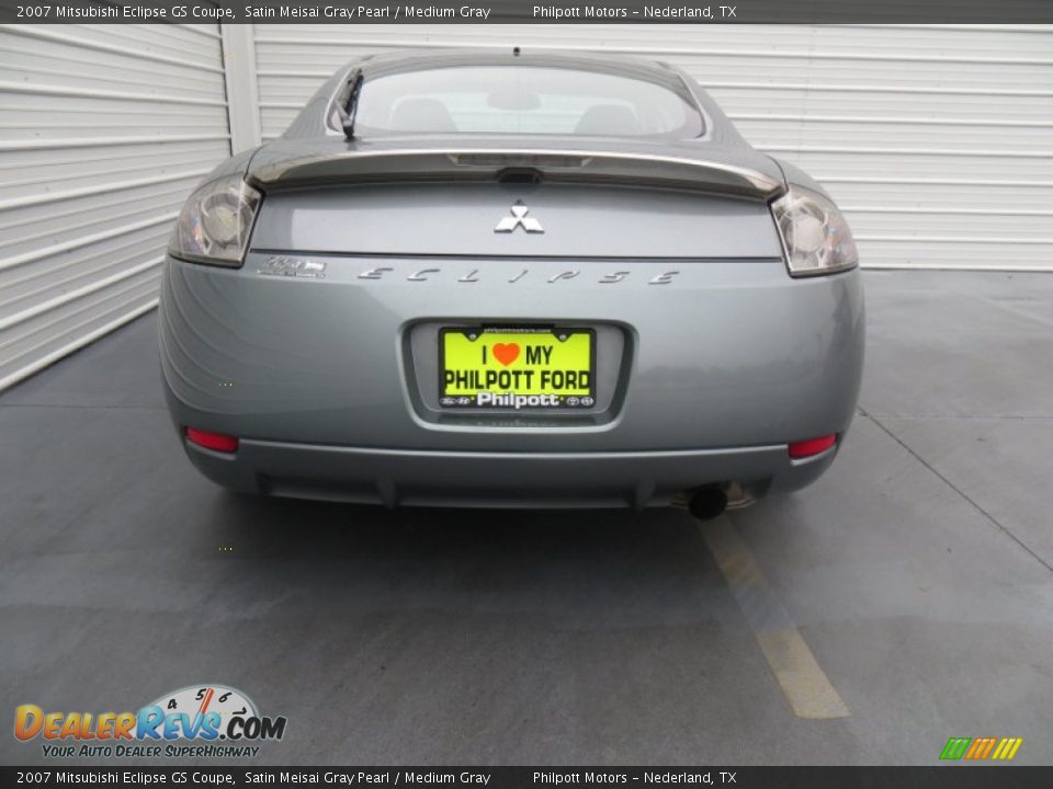 2007 Mitsubishi Eclipse GS Coupe Satin Meisai Gray Pearl / Medium Gray Photo #5