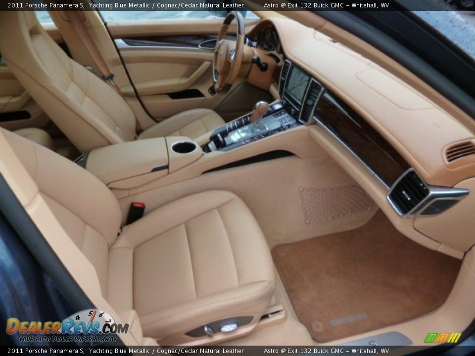 2011 Porsche Panamera S Yachting Blue Metallic / Cognac/Cedar Natural Leather Photo #10