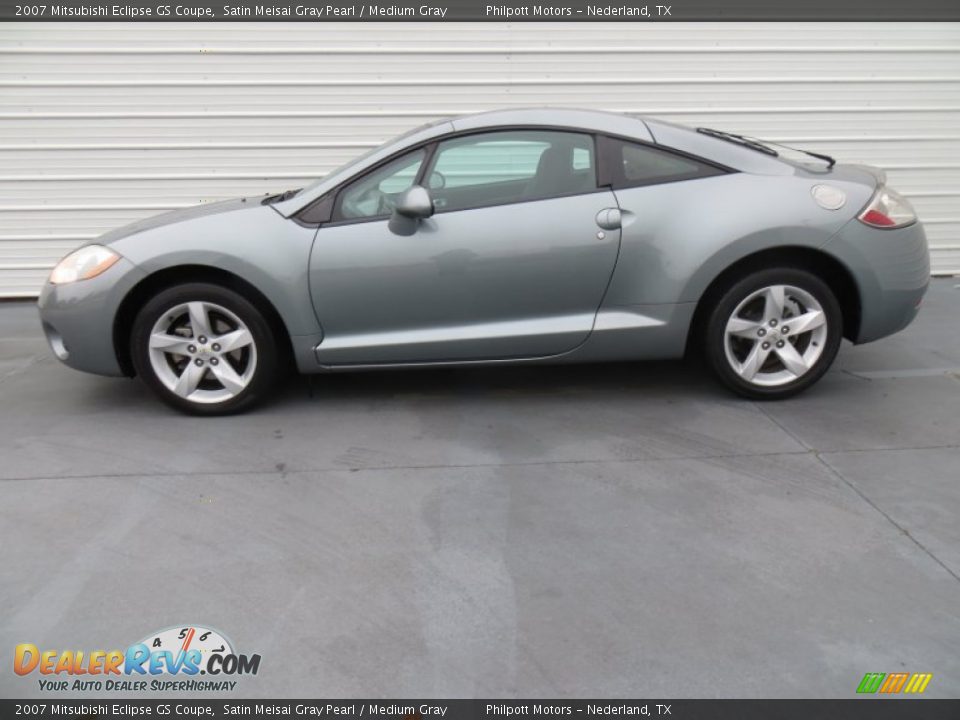 2007 Mitsubishi Eclipse GS Coupe Satin Meisai Gray Pearl / Medium Gray Photo #6