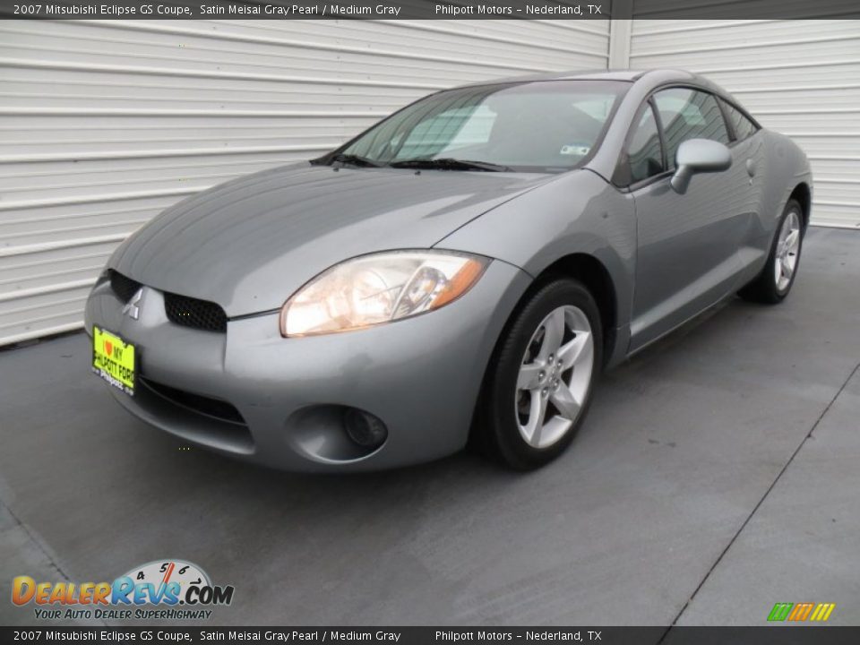 2007 Mitsubishi Eclipse GS Coupe Satin Meisai Gray Pearl / Medium Gray Photo #7