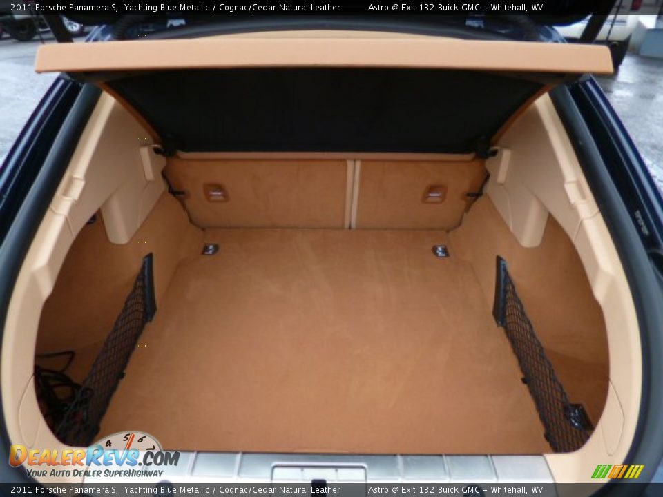 2011 Porsche Panamera S Yachting Blue Metallic / Cognac/Cedar Natural Leather Photo #13