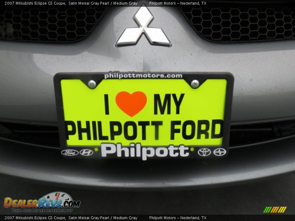 2007 Mitsubishi Eclipse GS Coupe Satin Meisai Gray Pearl / Medium Gray Photo #10