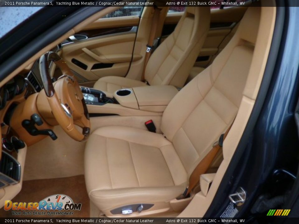 2011 Porsche Panamera S Yachting Blue Metallic / Cognac/Cedar Natural Leather Photo #16