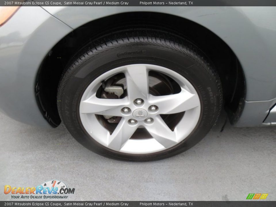 2007 Mitsubishi Eclipse GS Coupe Satin Meisai Gray Pearl / Medium Gray Photo #12