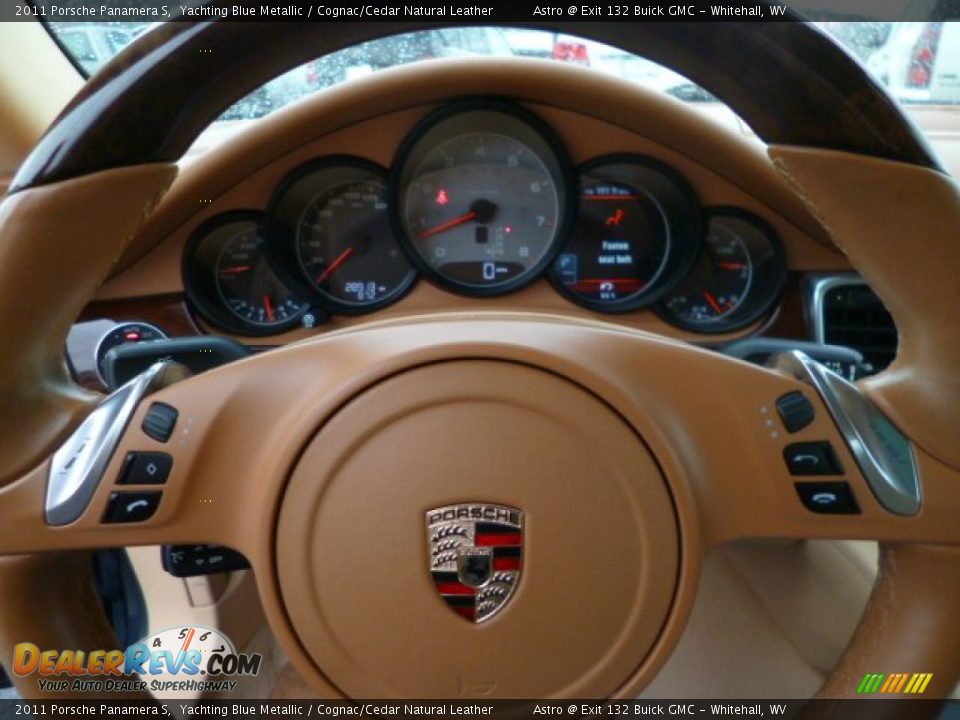 2011 Porsche Panamera S Yachting Blue Metallic / Cognac/Cedar Natural Leather Photo #19