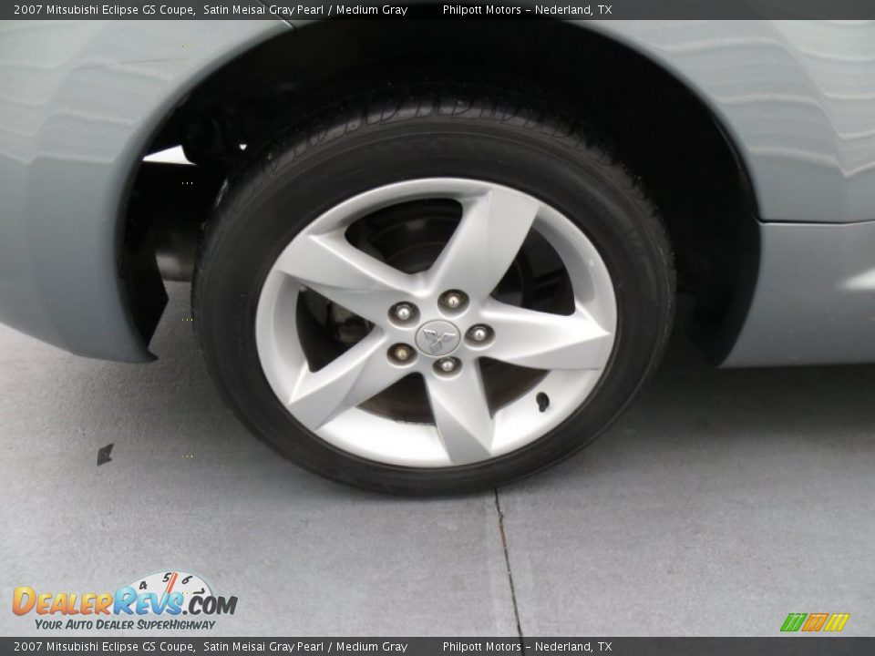 2007 Mitsubishi Eclipse GS Coupe Satin Meisai Gray Pearl / Medium Gray Photo #14