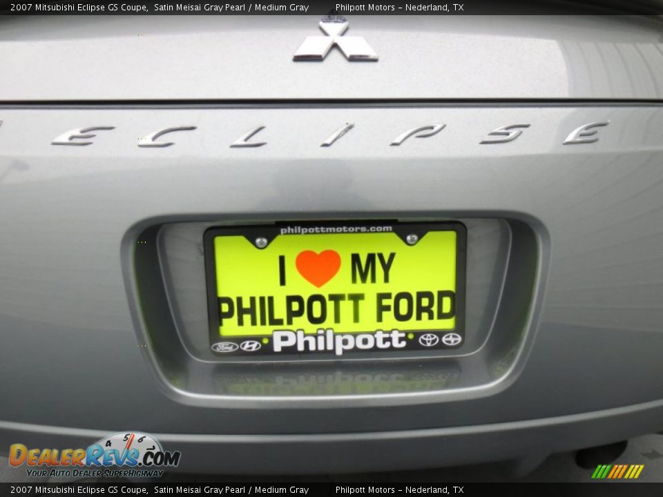 2007 Mitsubishi Eclipse GS Coupe Satin Meisai Gray Pearl / Medium Gray Photo #17