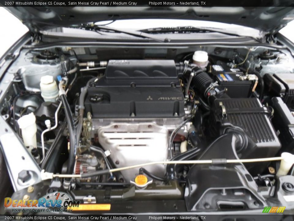 2007 Mitsubishi Eclipse GS Coupe Satin Meisai Gray Pearl / Medium Gray Photo #18