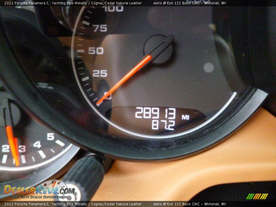 2011 Porsche Panamera S Yachting Blue Metallic / Cognac/Cedar Natural Leather Photo #25