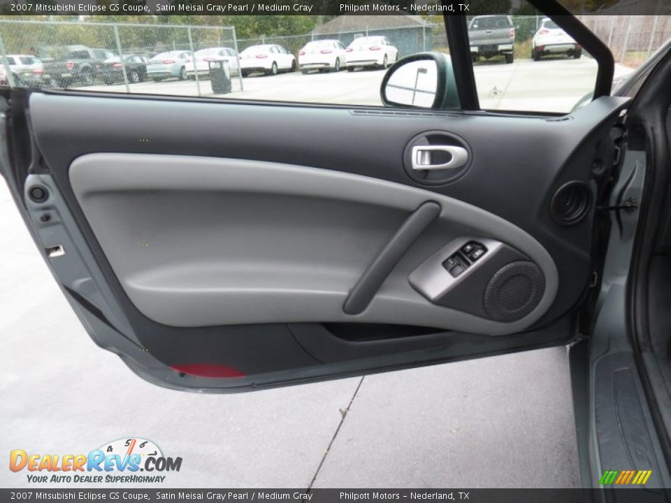 2007 Mitsubishi Eclipse GS Coupe Satin Meisai Gray Pearl / Medium Gray Photo #24