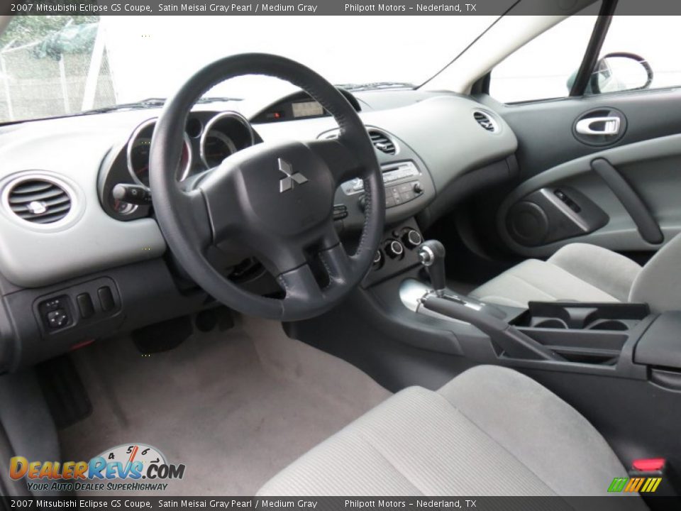 2007 Mitsubishi Eclipse GS Coupe Satin Meisai Gray Pearl / Medium Gray Photo #26