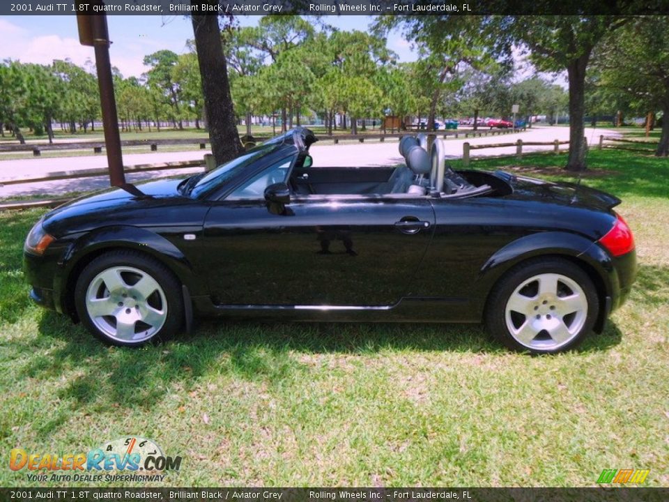 Brilliant Black 2001 Audi TT 1.8T quattro Roadster Photo #4