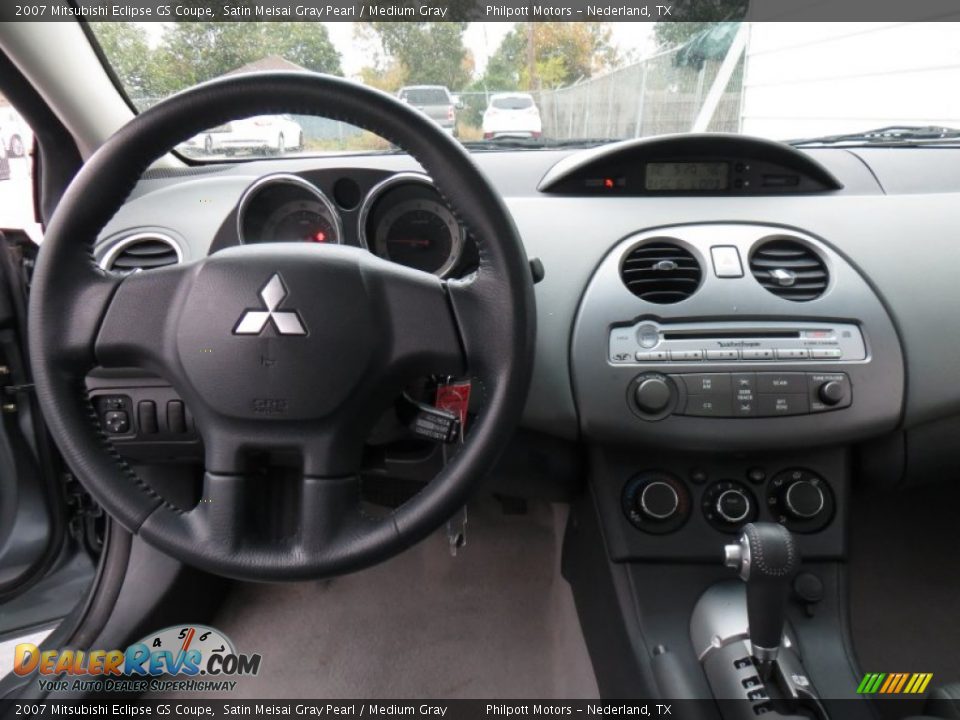 2007 Mitsubishi Eclipse GS Coupe Satin Meisai Gray Pearl / Medium Gray Photo #30