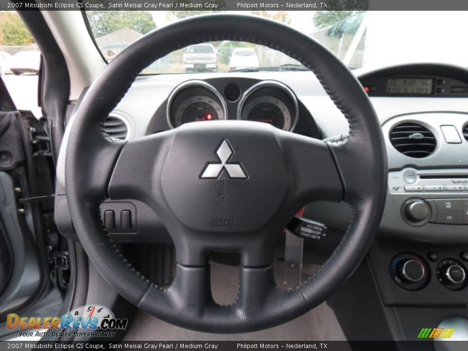 2007 Mitsubishi Eclipse GS Coupe Satin Meisai Gray Pearl / Medium Gray Photo #34