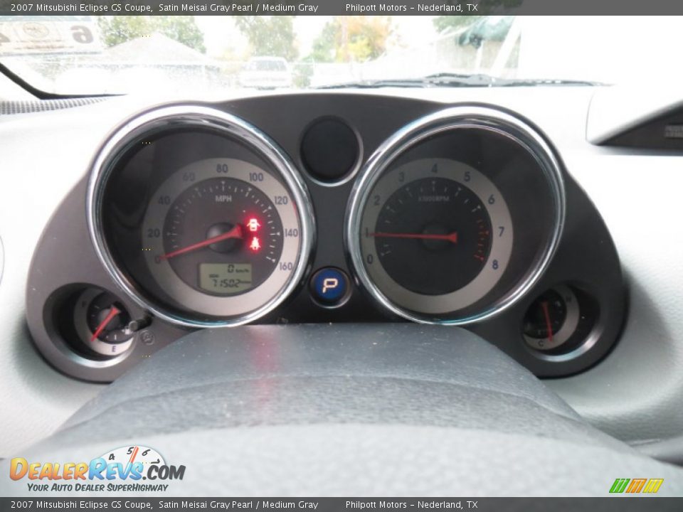 2007 Mitsubishi Eclipse GS Coupe Satin Meisai Gray Pearl / Medium Gray Photo #35