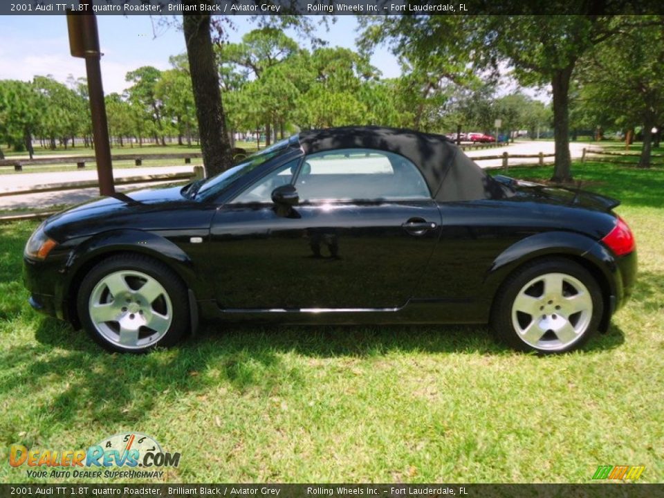 Brilliant Black 2001 Audi TT 1.8T quattro Roadster Photo #18