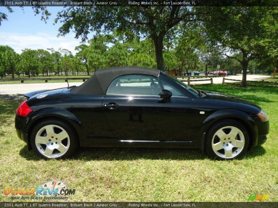 Brilliant Black 2001 Audi TT 1.8T quattro Roadster Photo #20