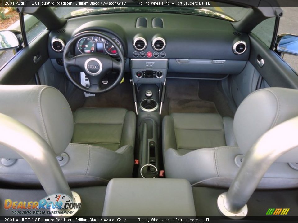 Aviator Grey Interior - 2001 Audi TT 1.8T quattro Roadster Photo #31