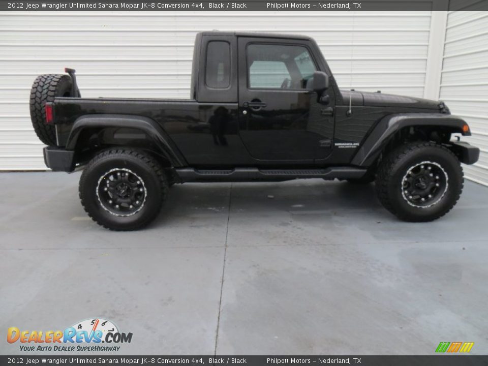 Black 2012 Jeep Wrangler Unlimited Sahara Mopar JK-8 Conversion 4x4 Photo #3