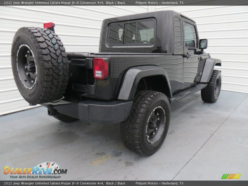 2012 Jeep Wrangler Unlimited Sahara Mopar JK-8 Conversion 4x4 Black / Black Photo #4