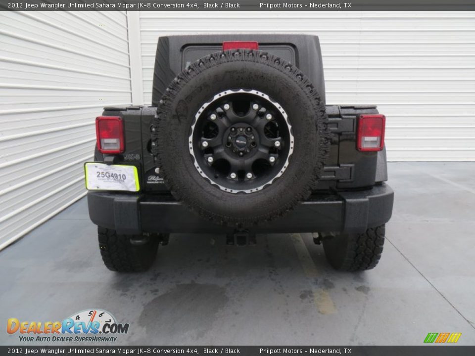 2012 Jeep Wrangler Unlimited Sahara Mopar JK-8 Conversion 4x4 Black / Black Photo #5