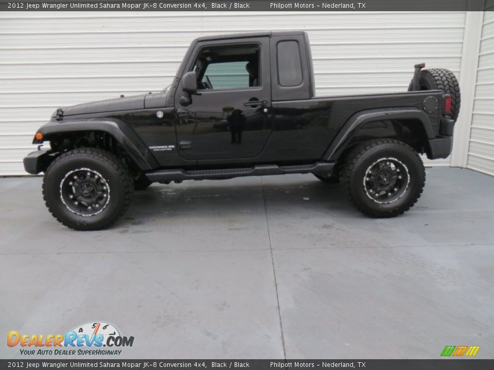 2012 Jeep Wrangler Unlimited Sahara Mopar JK-8 Conversion 4x4 Black / Black Photo #6