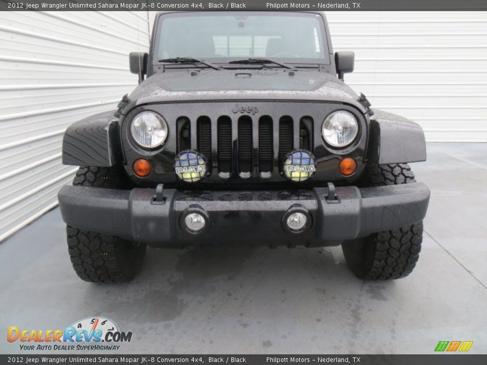 2012 Jeep Wrangler Unlimited Sahara Mopar JK-8 Conversion 4x4 Black / Black Photo #8