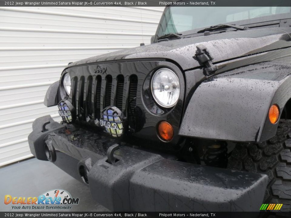 2012 Jeep Wrangler Unlimited Sahara Mopar JK-8 Conversion 4x4 Black / Black Photo #12