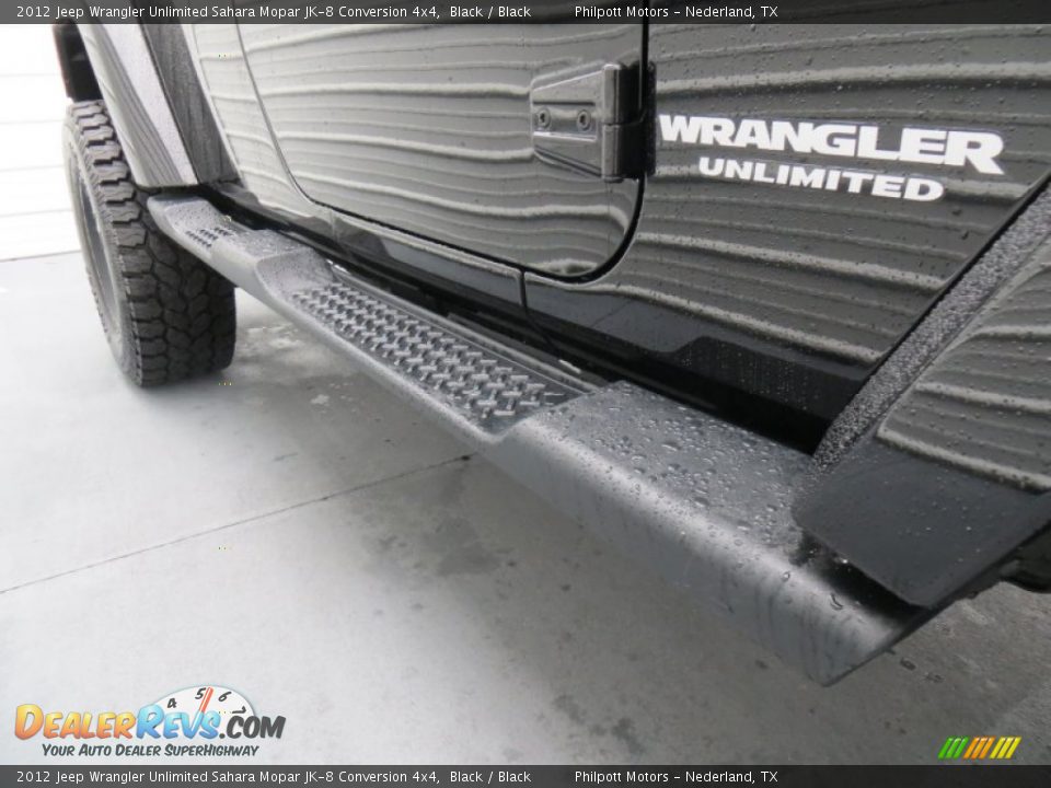 2012 Jeep Wrangler Unlimited Sahara Mopar JK-8 Conversion 4x4 Black / Black Photo #18