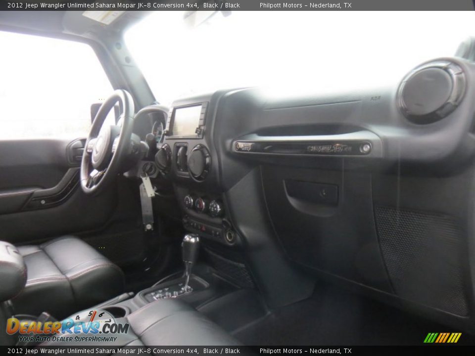 2012 Jeep Wrangler Unlimited Sahara Mopar JK-8 Conversion 4x4 Black / Black Photo #26