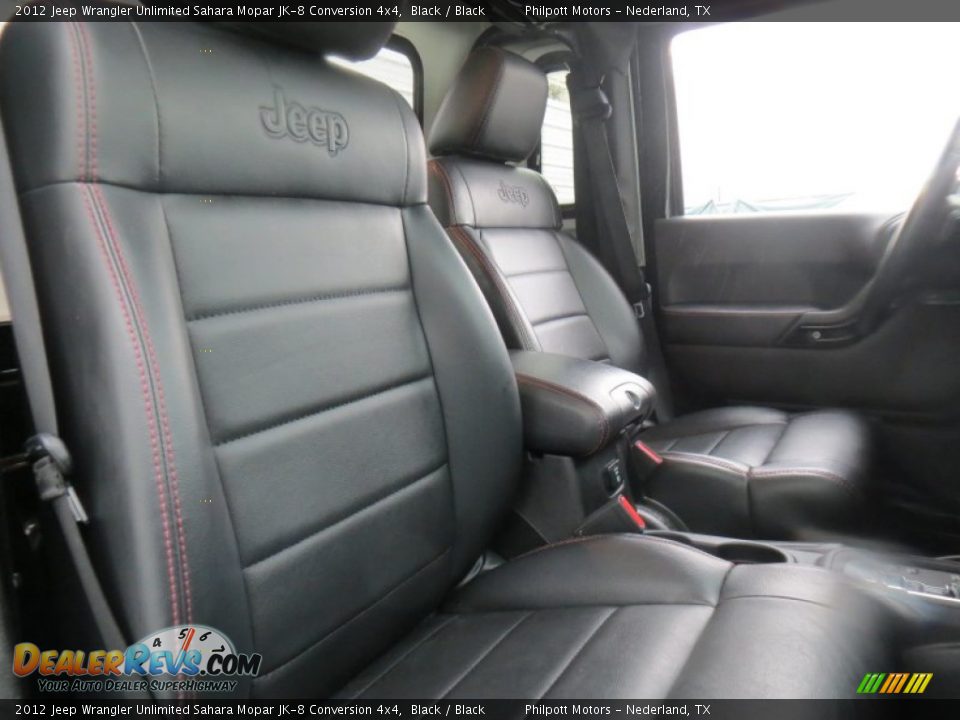 2012 Jeep Wrangler Unlimited Sahara Mopar JK-8 Conversion 4x4 Black / Black Photo #27
