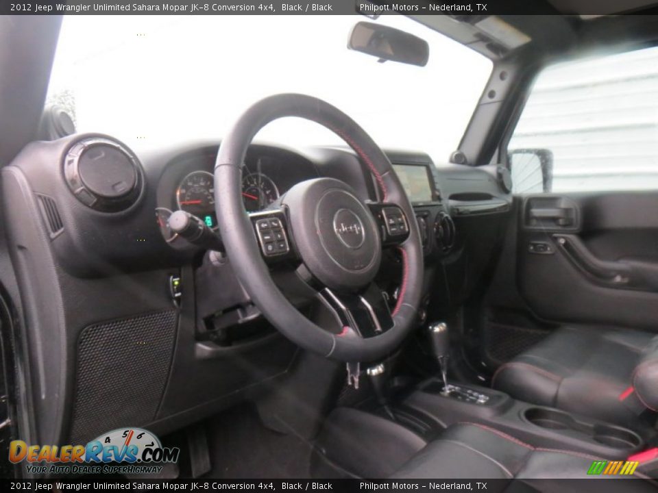 2012 Jeep Wrangler Unlimited Sahara Mopar JK-8 Conversion 4x4 Black / Black Photo #29