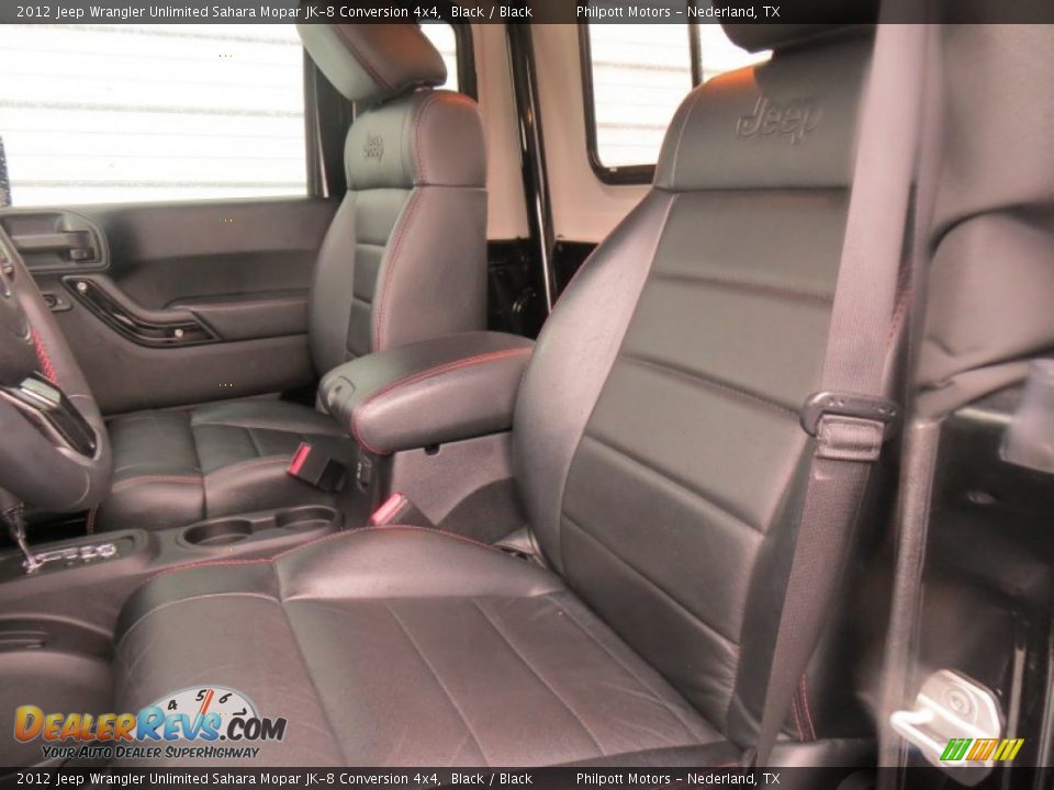 2012 Jeep Wrangler Unlimited Sahara Mopar JK-8 Conversion 4x4 Black / Black Photo #30