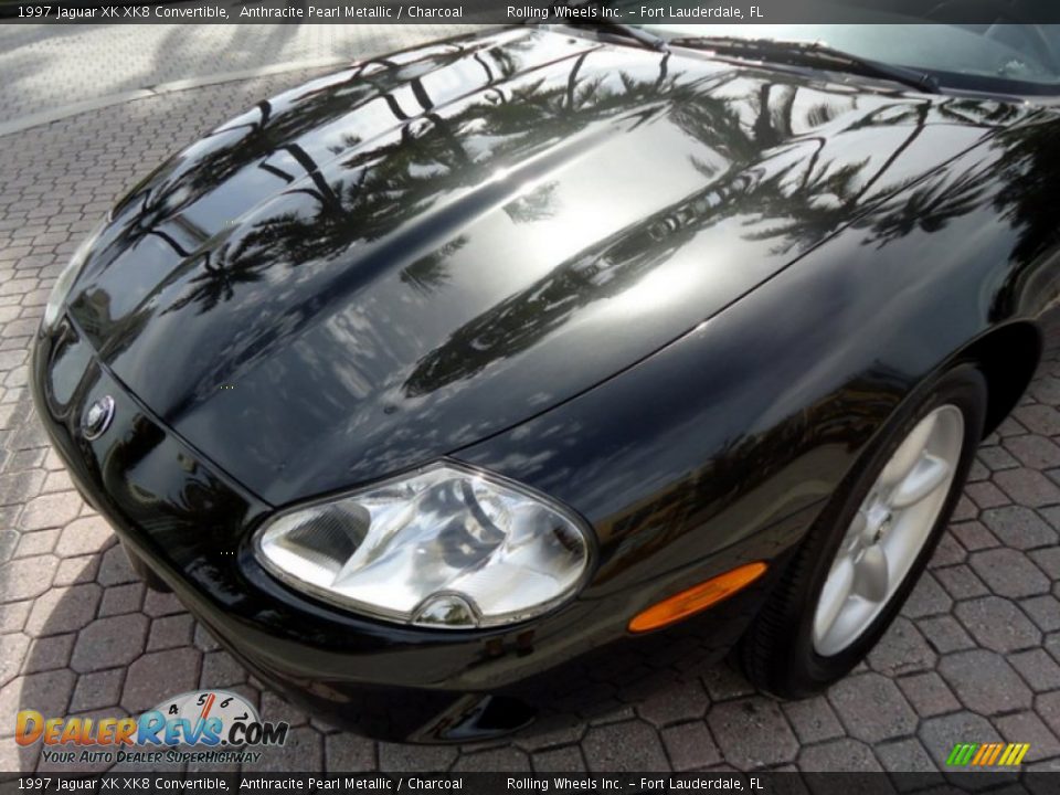 1997 Jaguar XK XK8 Convertible Anthracite Pearl Metallic / Charcoal Photo #24