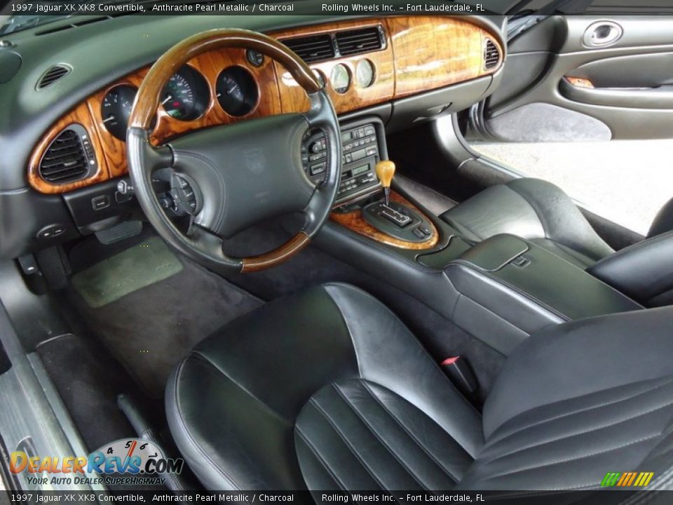 Charcoal Interior - 1997 Jaguar XK XK8 Convertible Photo #27