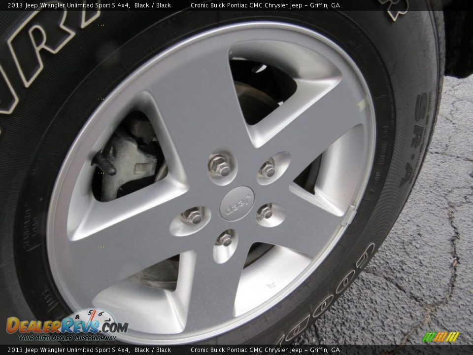 2013 Jeep Wrangler Unlimited Sport S 4x4 Black / Black Photo #9