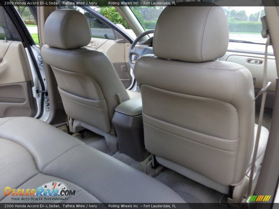 2000 Honda Accord EX-L Sedan Taffeta White / Ivory Photo #10