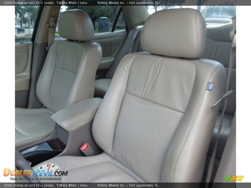 2000 Honda Accord EX-L Sedan Taffeta White / Ivory Photo #17