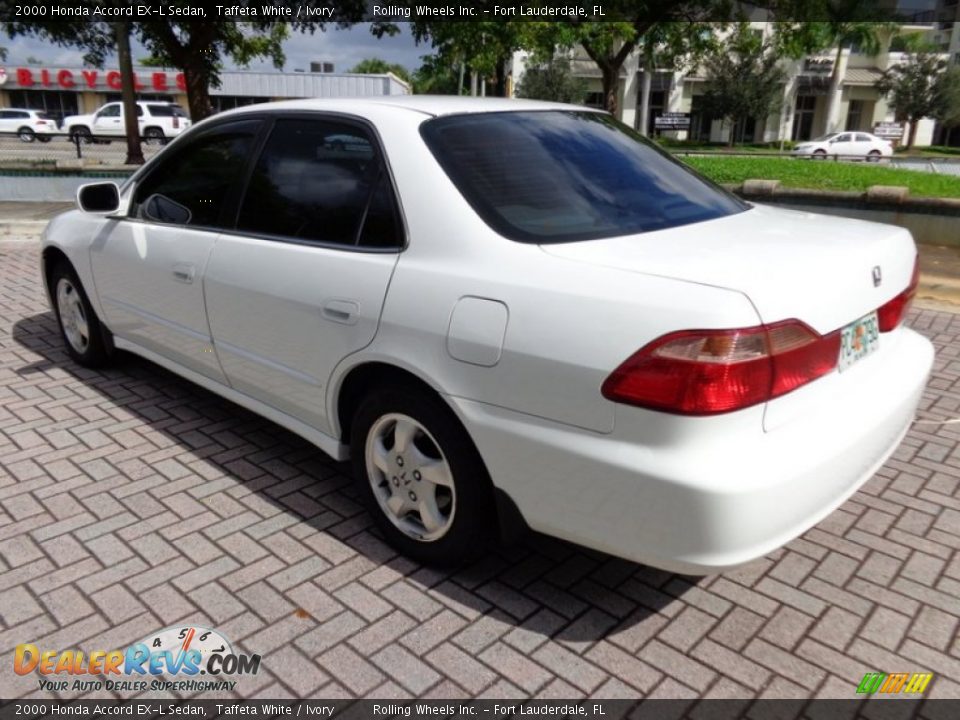 2000 Honda Accord EX-L Sedan Taffeta White / Ivory Photo #18