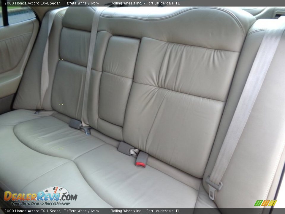 2000 Honda Accord EX-L Sedan Taffeta White / Ivory Photo #33