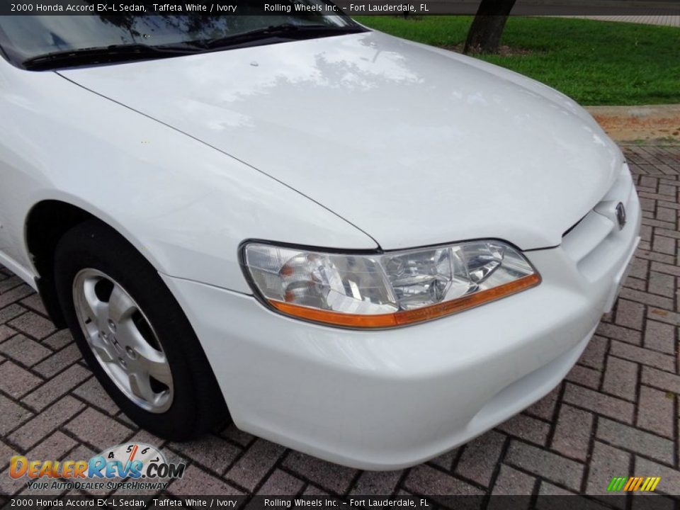 2000 Honda Accord EX-L Sedan Taffeta White / Ivory Photo #35