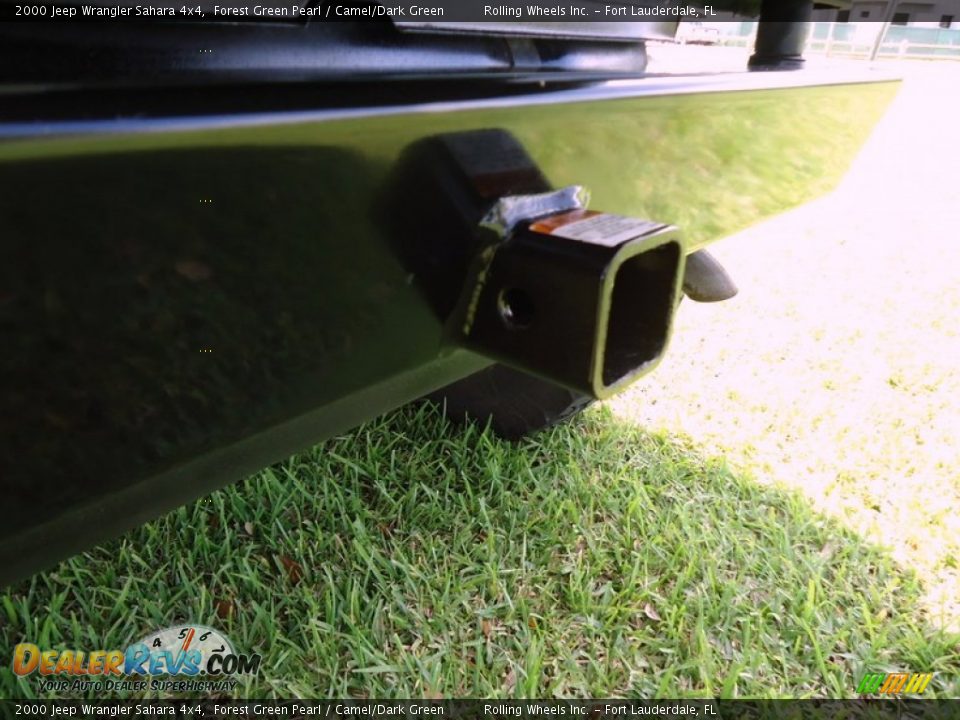 2000 Jeep Wrangler Sahara 4x4 Forest Green Pearl / Camel/Dark Green Photo #21