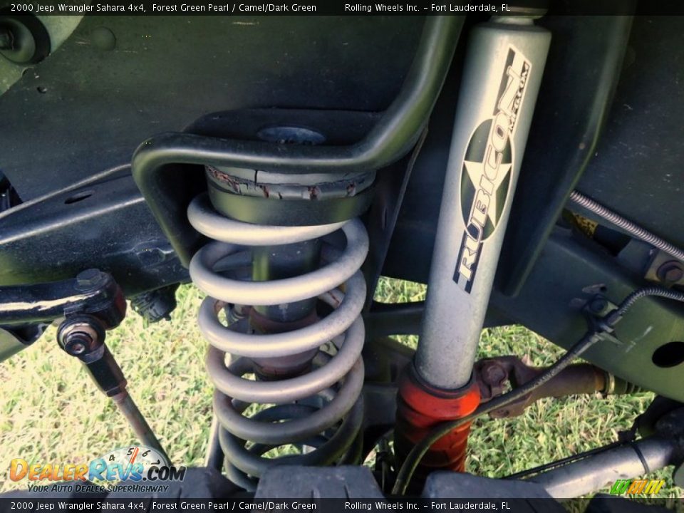 2000 Jeep Wrangler Sahara 4x4 Forest Green Pearl / Camel/Dark Green Photo #30