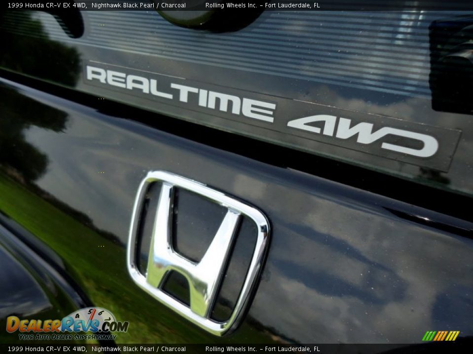 1999 Honda CR-V EX 4WD Nighthawk Black Pearl / Charcoal Photo #2