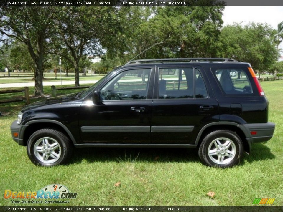 1999 Honda CR-V EX 4WD Nighthawk Black Pearl / Charcoal Photo #6